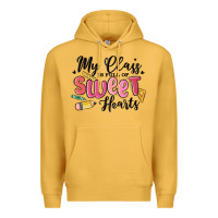 Mustard my class is full of sweethearts Premium Hoodie - MaliasSmallBusiness