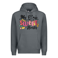 Rock my class is full of sweethearts Premium Hoodie - MaliasSmallBusiness