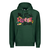 Sports Green my class is full of sweethearts Premium Hoodie - MaliasSmallBusiness