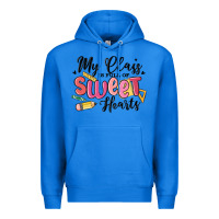 True Royal my class is full of sweethearts Premium Hoodie - MaliasSmallBusiness