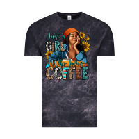 Cloud Black Just a girl who loves coffee Vintage Tee - RanaPortraitStore