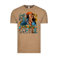 Vintage Coffee Just a girl who loves coffee Vintage Tee - RanaPortraitStore