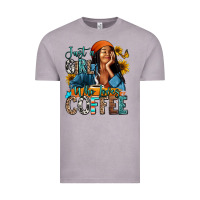 Vintage Zinc Just a girl who loves coffee Vintage Tee - RanaPortraitStore