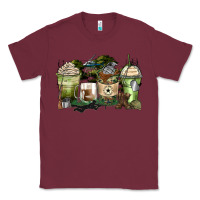 Burgundy veteran coffee cups Classic Tee - Zillion Design Studio