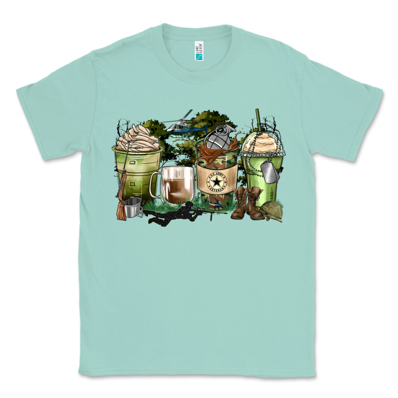 Veteran Coffee Cups Classic Tee by Zillion Design Studio | Teevron