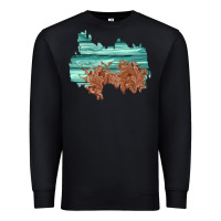 Black wood leather patch Premium Sweatshirt - AdoDesignShop