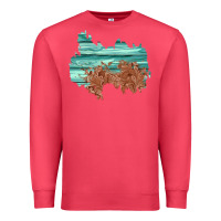 Cardinal wood leather patch Premium Sweatshirt - AdoDesignShop