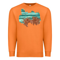 Carrot wood leather patch Premium Sweatshirt - AdoDesignShop