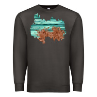 Smoke wood leather patch Premium Sweatshirt - AdoDesignShop