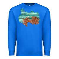 True Royal wood leather patch Premium Sweatshirt - AdoDesignShop