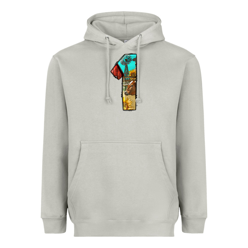 Farm Life Alphabet Numbers 1 Heavyweight Hoodie by BundleAndBundleShop | Teevron