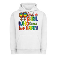 Pigment Lunar Rock Just A Girl Who Loves Her Wifey Urban Hoodie - BundleAndBundleShop