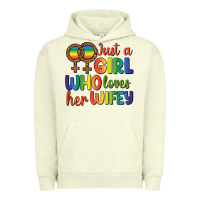 Pigment Pistachio Just A Girl Who Loves Her Wifey Urban Hoodie - BundleAndBundleShop