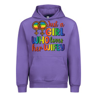 Tulip Just A Girl Who Loves Her Wifey Urban Hoodie - BundleAndBundleShop