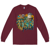 Burgundy small town proud Long Sleeve Tee - Zillion Design Studio
