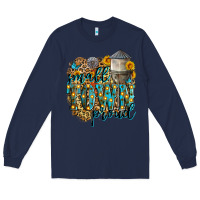 Navy small town proud Long Sleeve Tee - Zillion Design Studio