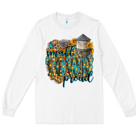 White small town proud Long Sleeve Tee - Zillion Design Studio