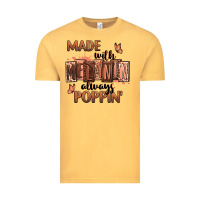 Vintage Mustard Made with melanin always poppin' Vintage Tee - RanaPortraitStore