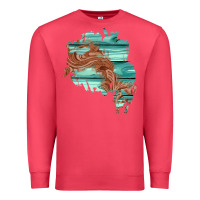 Cardinal wood leather patch Premium Sweatshirt - AdoDesignShop