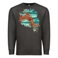 Smoke wood leather patch Premium Sweatshirt - AdoDesignShop