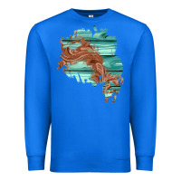True Royal wood leather patch Premium Sweatshirt - AdoDesignShop