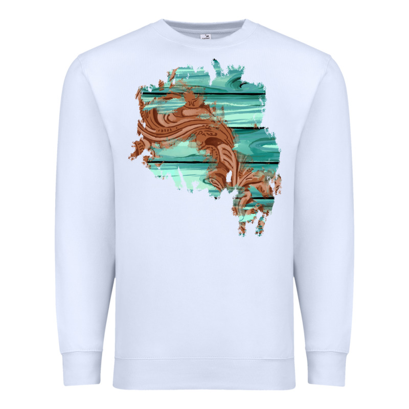 Wood Leather Patch Premium Sweatshirt by AdoDesignShop | Teevron