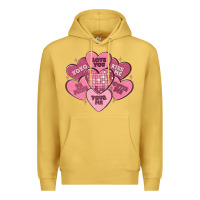 Antique Gold valentines conversation hearts Premium Hoodie - MaliasSmallBusiness