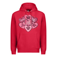 Cardinal valentines conversation hearts Premium Hoodie - MaliasSmallBusiness