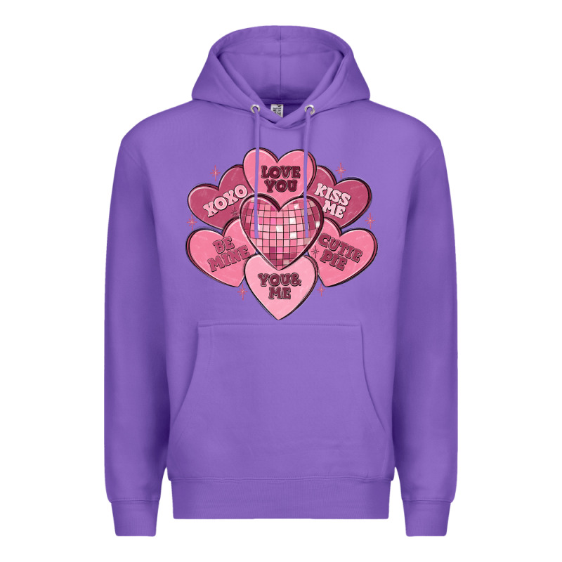 Valentines Conversation Hearts Premium Hoodie by MaliasSmallBusiness | Teevron