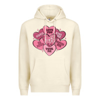 Sandshell valentines conversation hearts Premium Hoodie - MaliasSmallBusiness