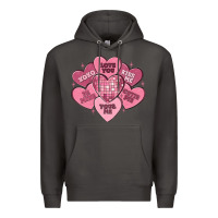 Smoke valentines conversation hearts Premium Hoodie - MaliasSmallBusiness