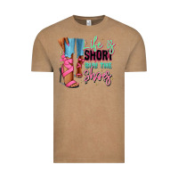 Vintage Coffee Afro heels Vintage Tee - RanaPortraitStore