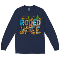 Navy rodeo wife Long Sleeve Tee - Zillion Design Studio