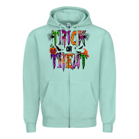 Seafoam trick or treat Zipper Hoodie - RacoonDesign