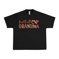Black football grandma with leopard Urban Heavy Tee - texasbilliewilder