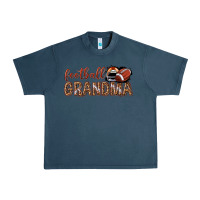 Midnight Navy football grandma with leopard Urban Heavy Tee - texasbilliewilder