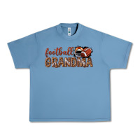 Pebble Blue football grandma with leopard Urban Heavy Tee - texasbilliewilder