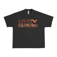 Pigment Black football grandma with leopard Urban Heavy Tee - texasbilliewilder