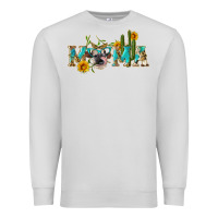 Dove Grey western mama cow Premium Sweatshirt - Artiststas