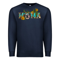 Navy western mama cow Premium Sweatshirt - Artiststas