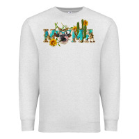 Oatmeal Heather western mama cow Premium Sweatshirt - Artiststas