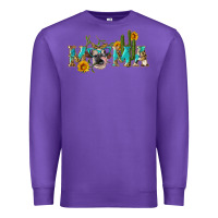 Purple western mama cow Premium Sweatshirt - Artiststas