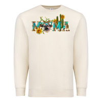 Sandshell western mama cow Premium Sweatshirt - Artiststas