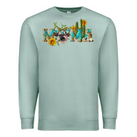 Seafoam western mama cow Premium Sweatshirt - Artiststas