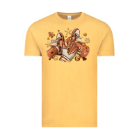 Vintage Mustard Melanin Christmas black girl sneakers Vintage Tee - RanaPortraitStore