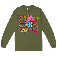 Army Green rodeo baby Long Sleeve Tee - Zillion Design Studio
