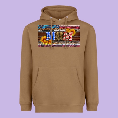 Soldier Mom License  Plate Heavyweight Hoodie Designed By Artiststas