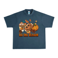 Midnight Navy tis the season football Urban Heavy Tee - BarkalooDesign