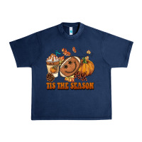 Navy tis the season football Urban Heavy Tee - BarkalooDesign