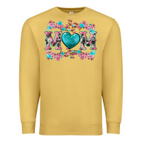 Antique Gold cherry blossoms mom Premium Sweatshirt - Artiststas